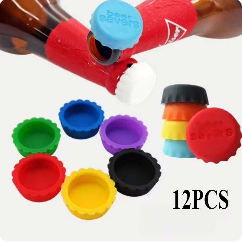 Bouchon de bouteille de bière en Silicone créatif, couvercle de conservateur, couvercle de bouteille