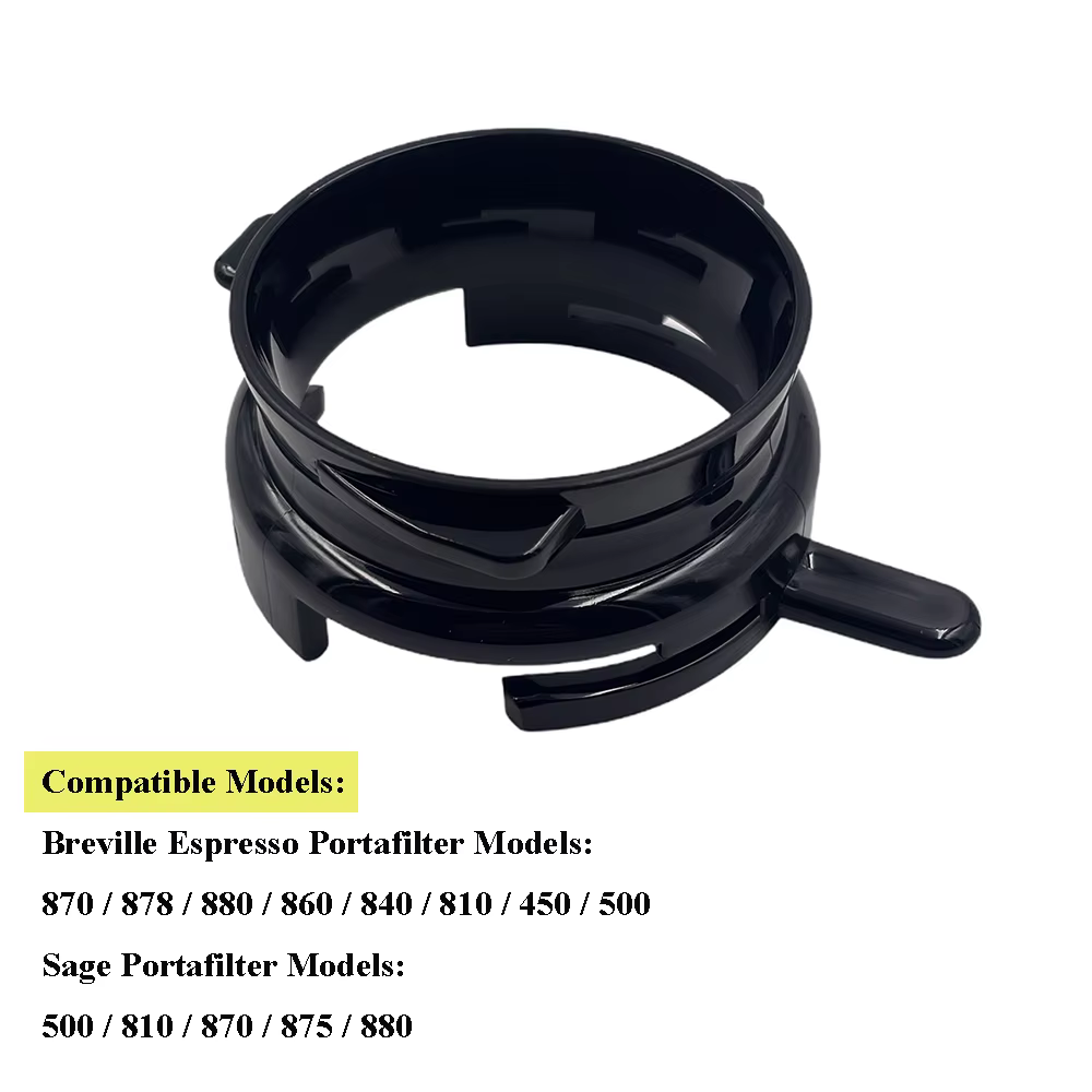 Anneau doseur de café 54 mm anti-éclaboussures, entonnoir de dosage, compatible avec le porte-filtre