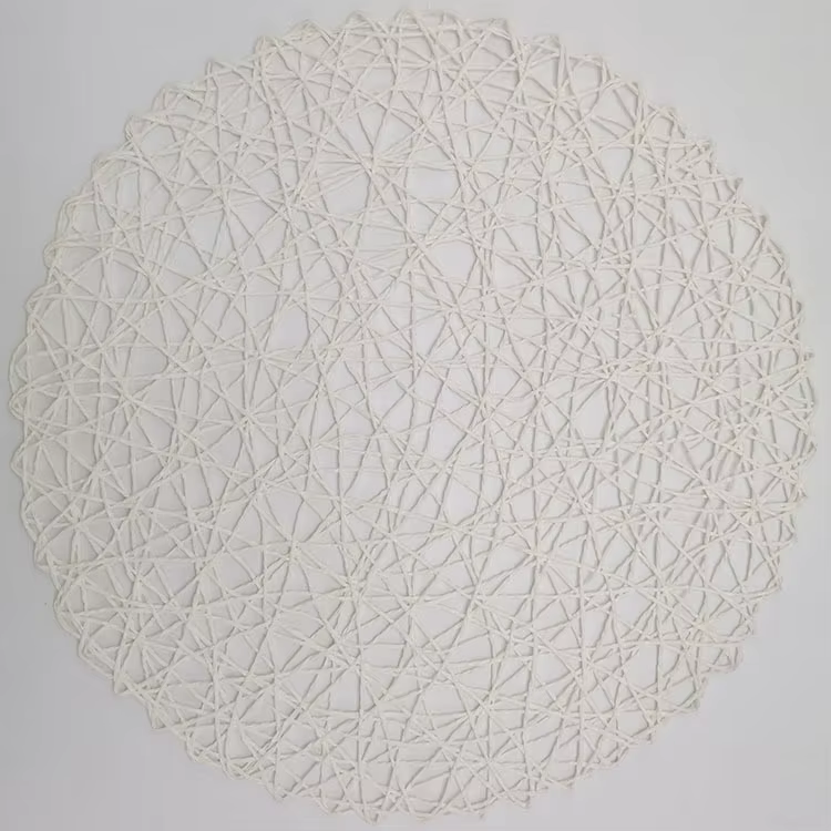 Ensemble de 6 sets de table ronds pour table à manger, tapis de table circulaire décoratif Boho tiss