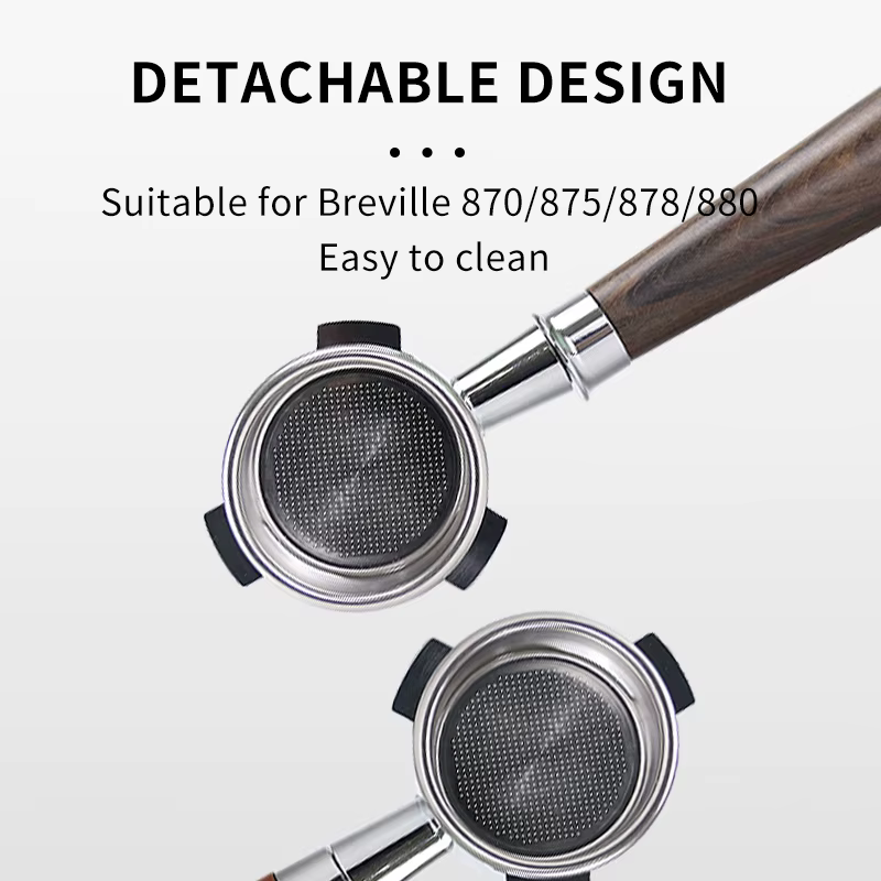 Porte-filtre sans fond 54mm pour Breville Sage 870 878 880, panier filtrant de remplacement, poignée