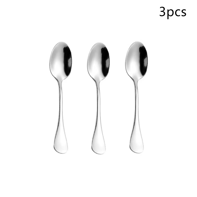 Cuillère à expresso 3/5 pièces, Mini cuillère à café en acier inoxydable de 9cm, cuillère à Dessert