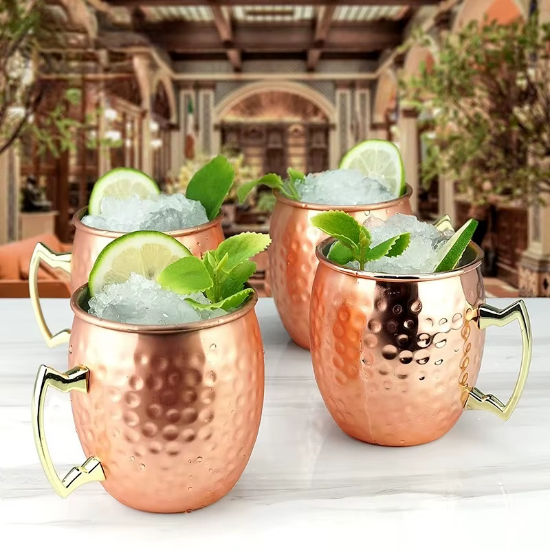 Tasse mule de moscou en acier inoxydable de 530ml, 1 pièce, tasse de bière pour Bar de cuisine, tass