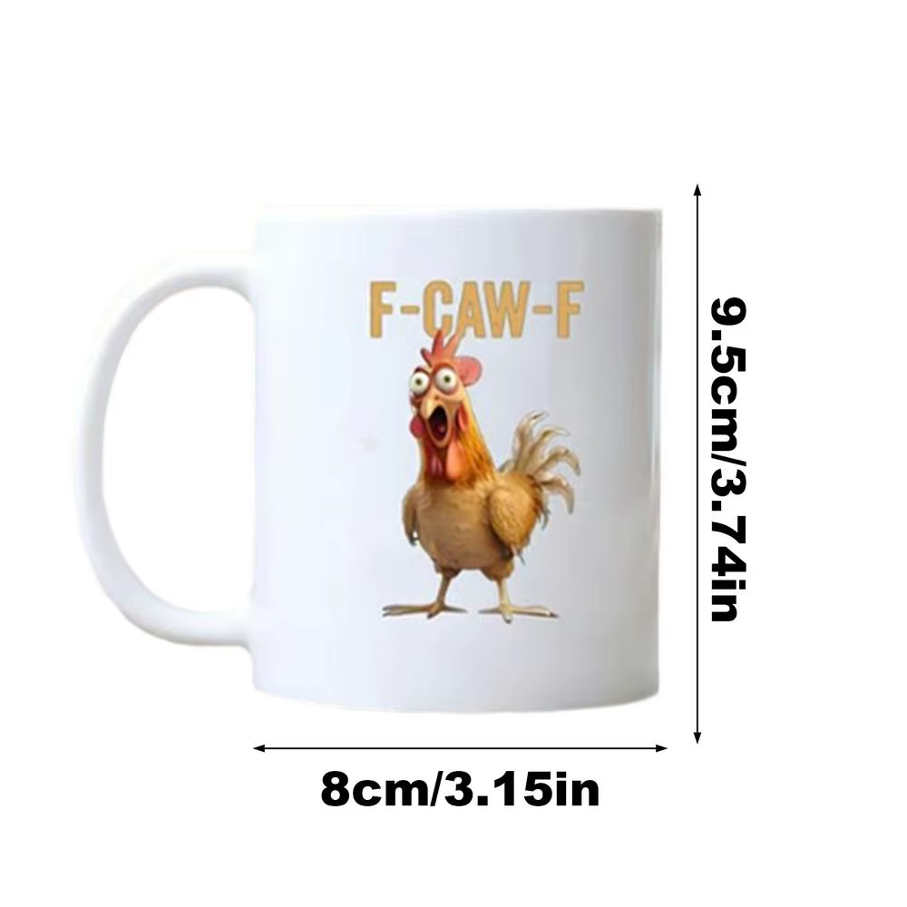 Tasse à café en céramique drôle f-caw-f poulet FCAWF tasse à café tasses ferme thème tasse Animal ta