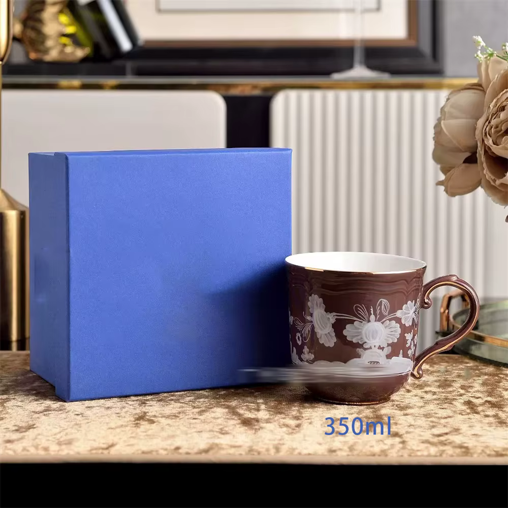 Tasse en céramique italienne assiette vaisselle thé de l'après-midi tasse à café et soucoupe accesso