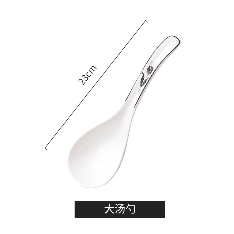 Vaisselle en céramique tulipe vintage, bols, assiettes et vaisselle domestique série noir et blanc h