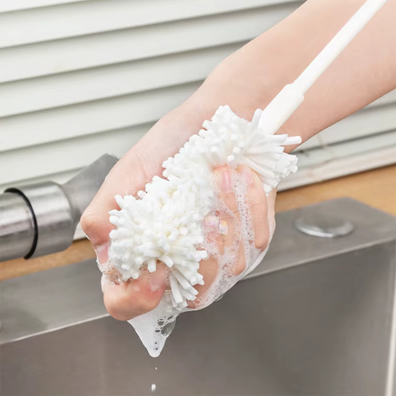 GIANXI éponge brosse tasse épurateur nettoyant pour verre outil de nettoyage de cuisine longue poign