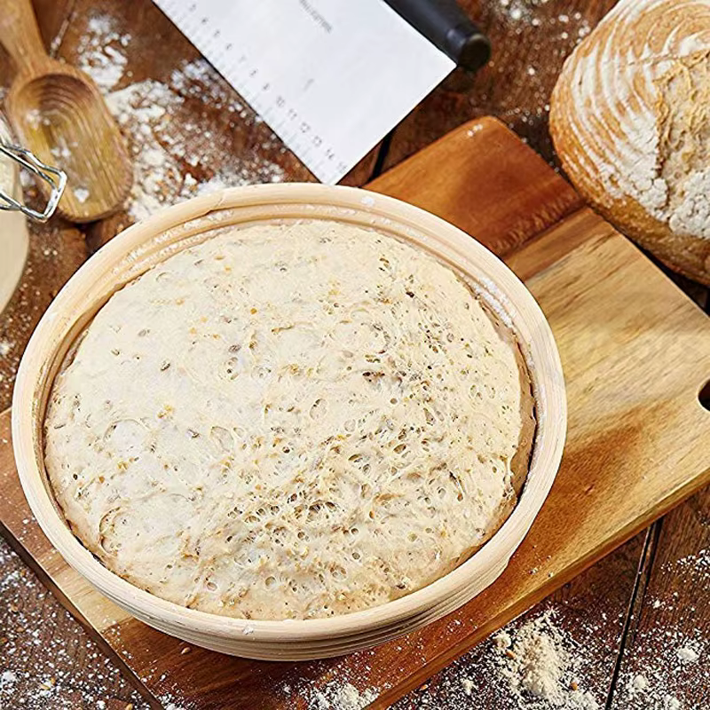 UPORS panier à pain en rotin ovale naturel rotin pâte en osier Fermentation levain Banneton panier à