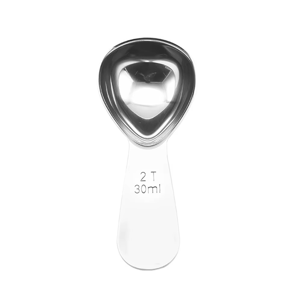 Cuillères à café en acier inoxydable, cuillère à mesurer pour grains moulus de 15ml/30ml, thé, sucre
