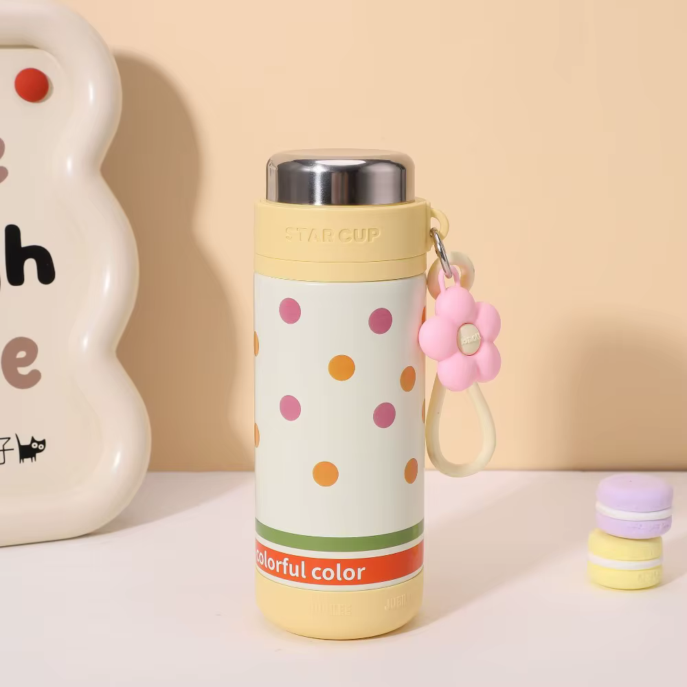 Mug isotherme réutilisable en acier inoxydable, élégant et tendance, tasse à thé sous vide mignonne 