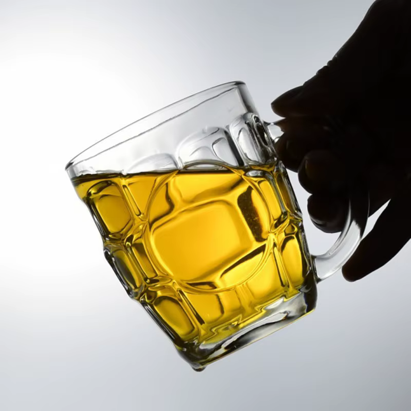 Tasses à bière en verre de 260ml, pour Bar, maison, Restaurant, verres créatifs pour boire avec poig