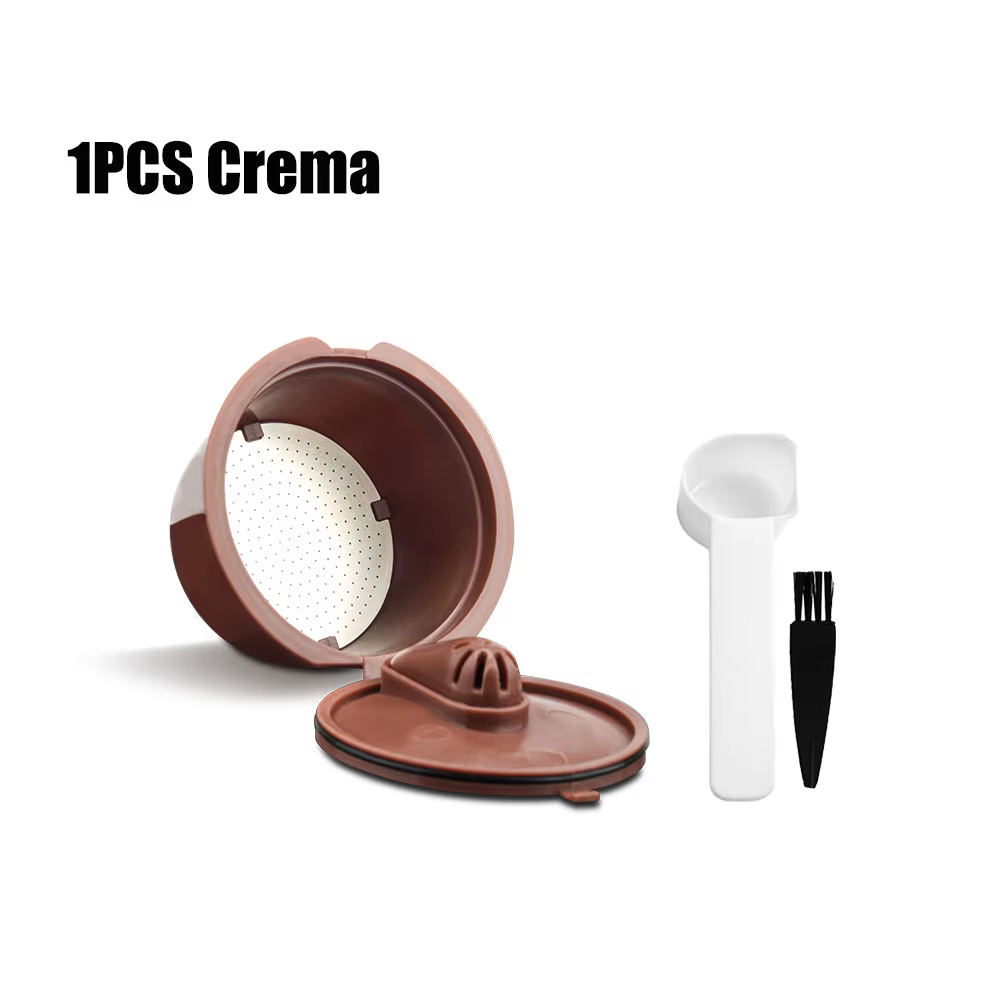 Dosettes de capsules de café réutilisables pour Dolce Gusto, filtres rechargeables, crème expresso, 