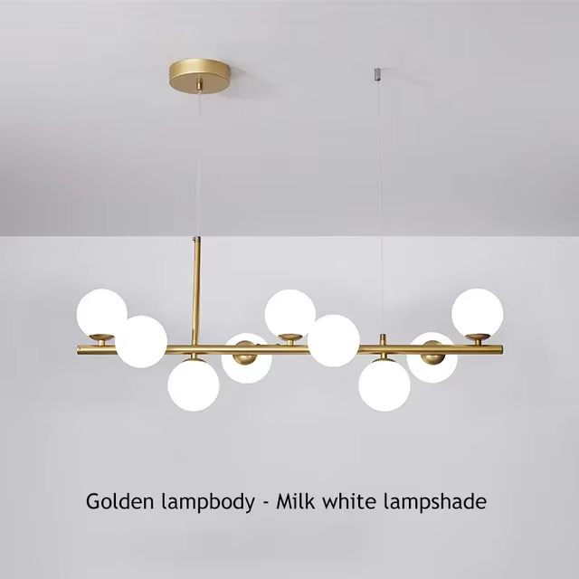 Lustre de plafond boule de verre moderne pour Table à manger salon cuisine île suspension lampe déco