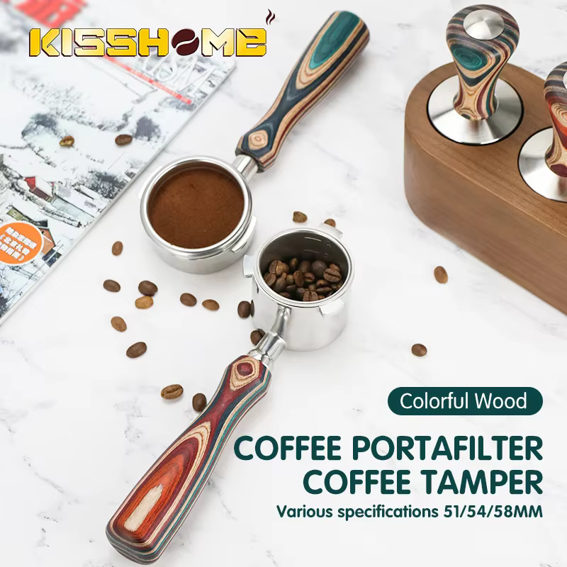 Porte-filtre à café sans fond, Double bec 51mm 54mm 58mm pour Delonghi Breville E61 Nuova Machine à 