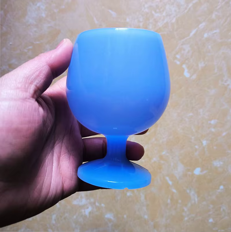 Gobelet à Vin Pliable en Silicone de 200ml, Incassable, Cocktail, Standard, Extérieur, Champagne, Wh