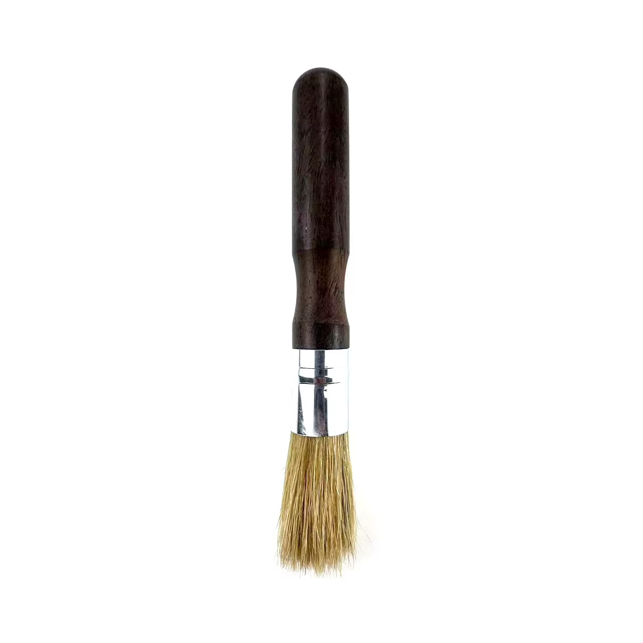 Brosse de nettoyage professionnelle pour barista, manche en bois massif vintage, brosse de nettoyage