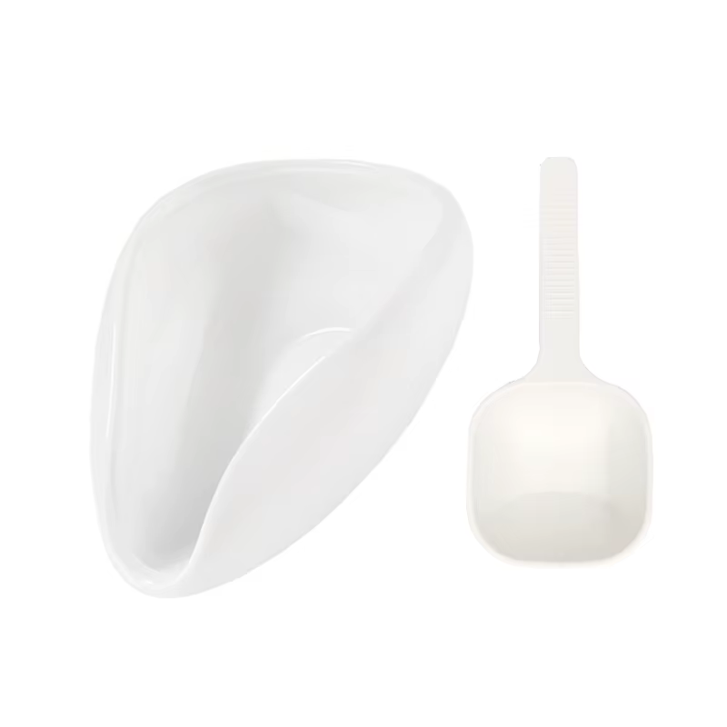 FLYMUYU Ensemble de tasses et cuillères doseurs de grains de café, kit de plateau de dosage en céram