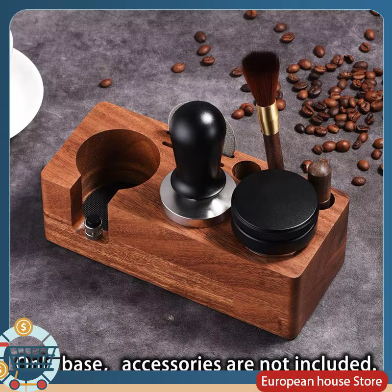 ABFA – ensemble d'accessoires pour presse à café, siège de remplissage en hêtre et noyer, poignée de