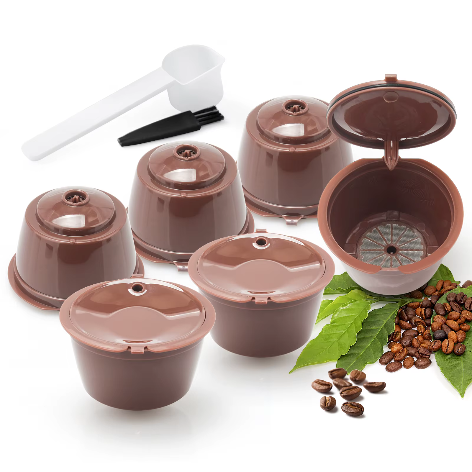 Capsules de café réutilisables, 1 à 10 pièces, pour Machine Dolce Gusto, rechargeables, Kit de tasse