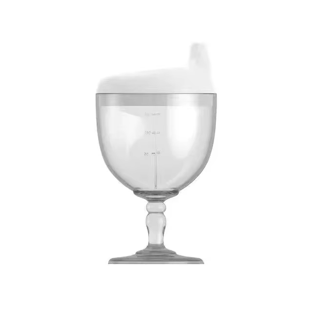 Bébé apprentissage biberon nouveauté verre à vin en forme de Sippy tasse avec couvercle enfants Told