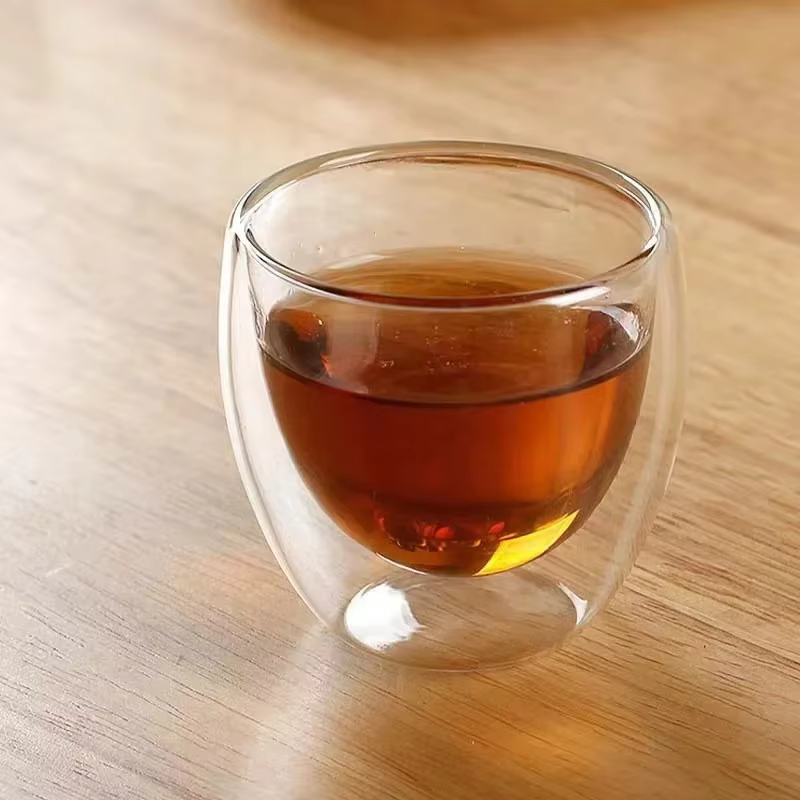 Tasse en verre isolée à Double paroi, 5 tailles, tasses à café expresso transparentes, tasse à bière