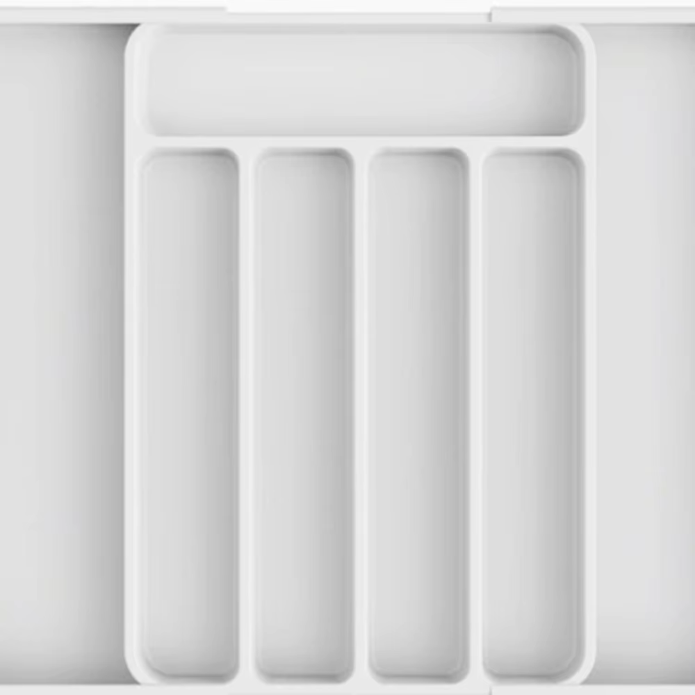 Organisateur de tiroir à couverts réglable et extensible, solution de rangement de cuisine peu encom