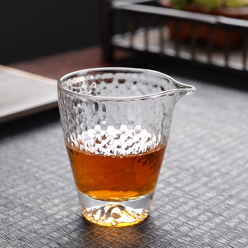 Tasse en verre pour cérémonie du thé chinois Gongdaobei, tasse à verser épaisse, articles à thé, tas