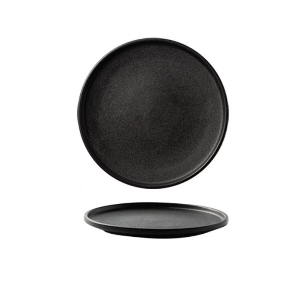 Assiette à steak en céramique, durable, réutilisable, plateau de rangement multifonctionnel, plat oc