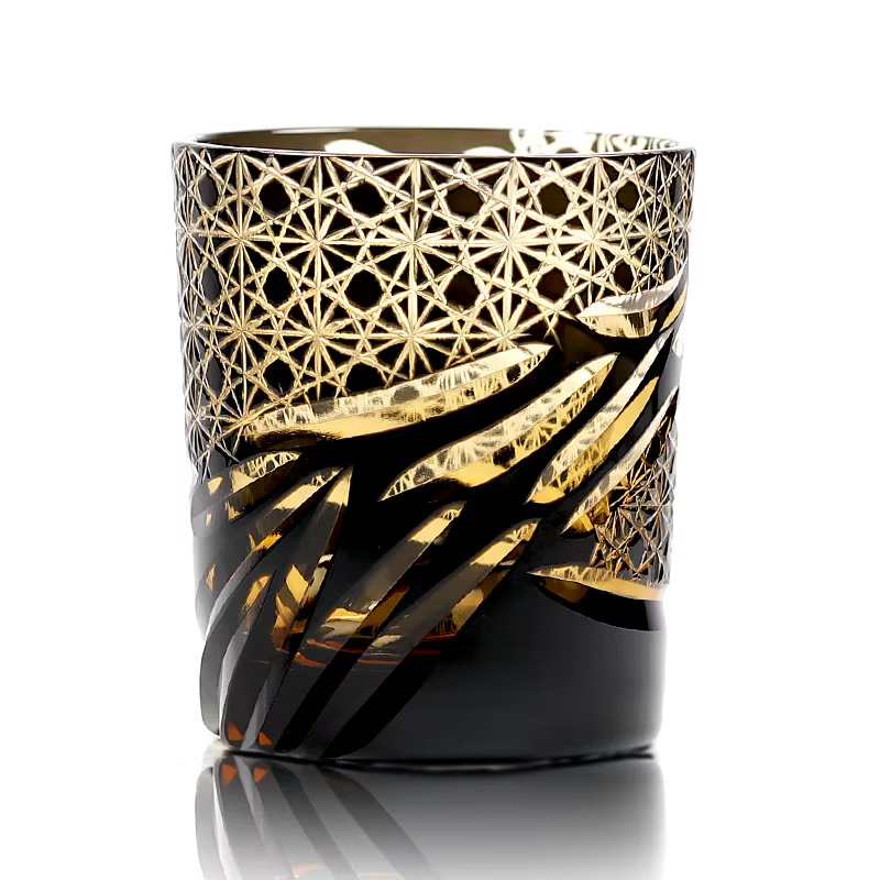 Edo Kiriko-Verre à whisky japonais à l'ancienne, verre à saké, verre à cocktail en cristal de qualit