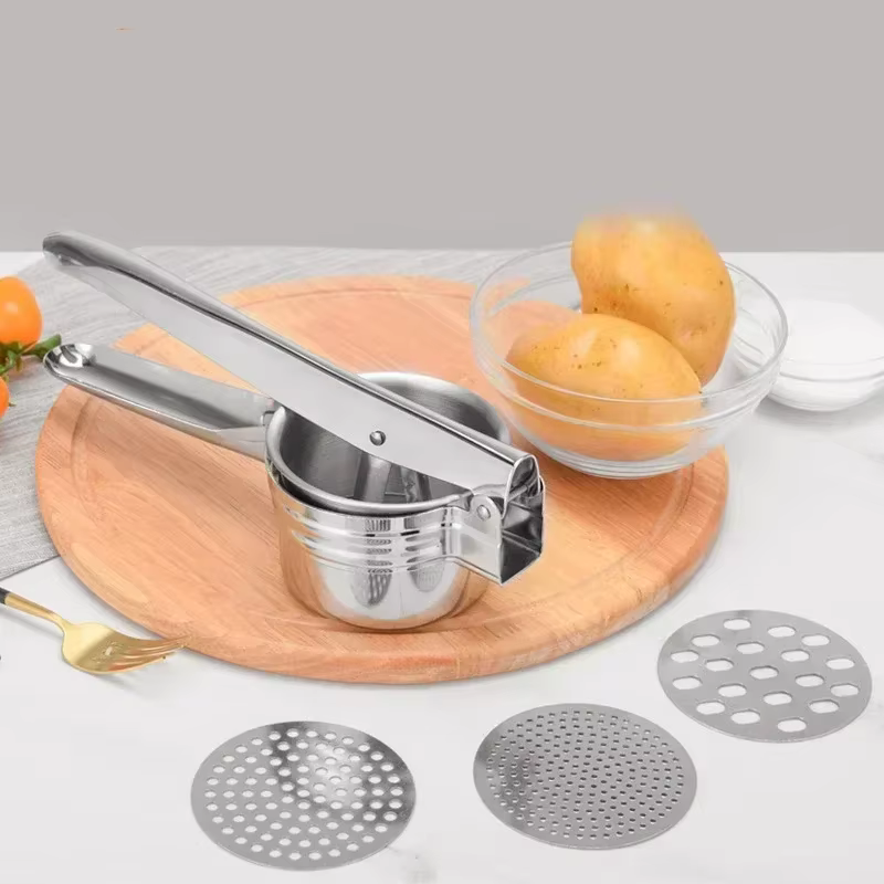 Presse-purée RicerPress purée de pommes de terre en acier inoxydable, purée de concassage, presse-fr