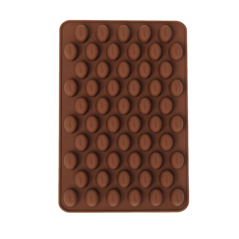 Nouveauté haute qualité Silicone 55 cavités Mini grains de café chocolat sucre bonbons moule moule g