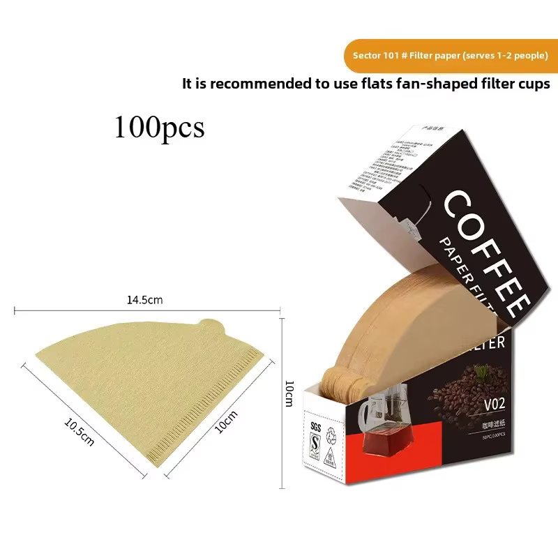 Filtres à café en papier à forte capacité d'infiltration, 100/200 pièces, pour 1 à 4 tasses, accesso