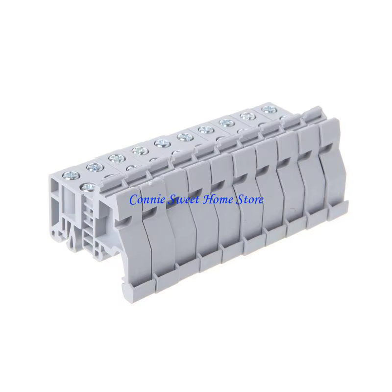 LXAF 10 PCS EUK / EUK2 DIN Terminal Blocs fin du support fin