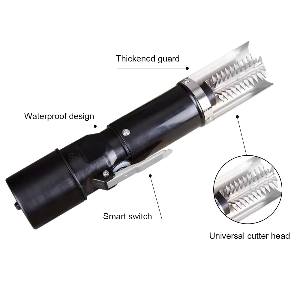 Couteau à fruits de mer 120W, grattoir électrique étanche pour écailles de poisson, nettoyage facile