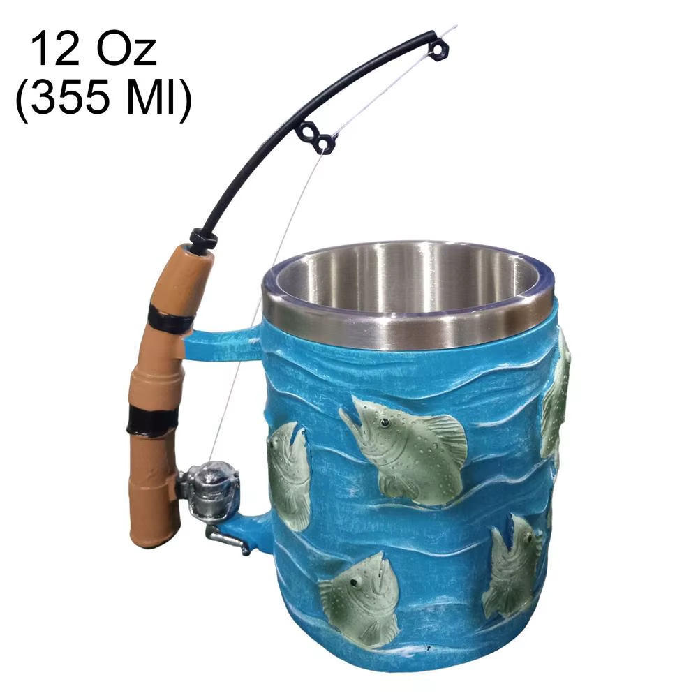 Tasse à café en résine, pour boissons froides et chaudes, thème pêche, idéale pour le chocolat, le t