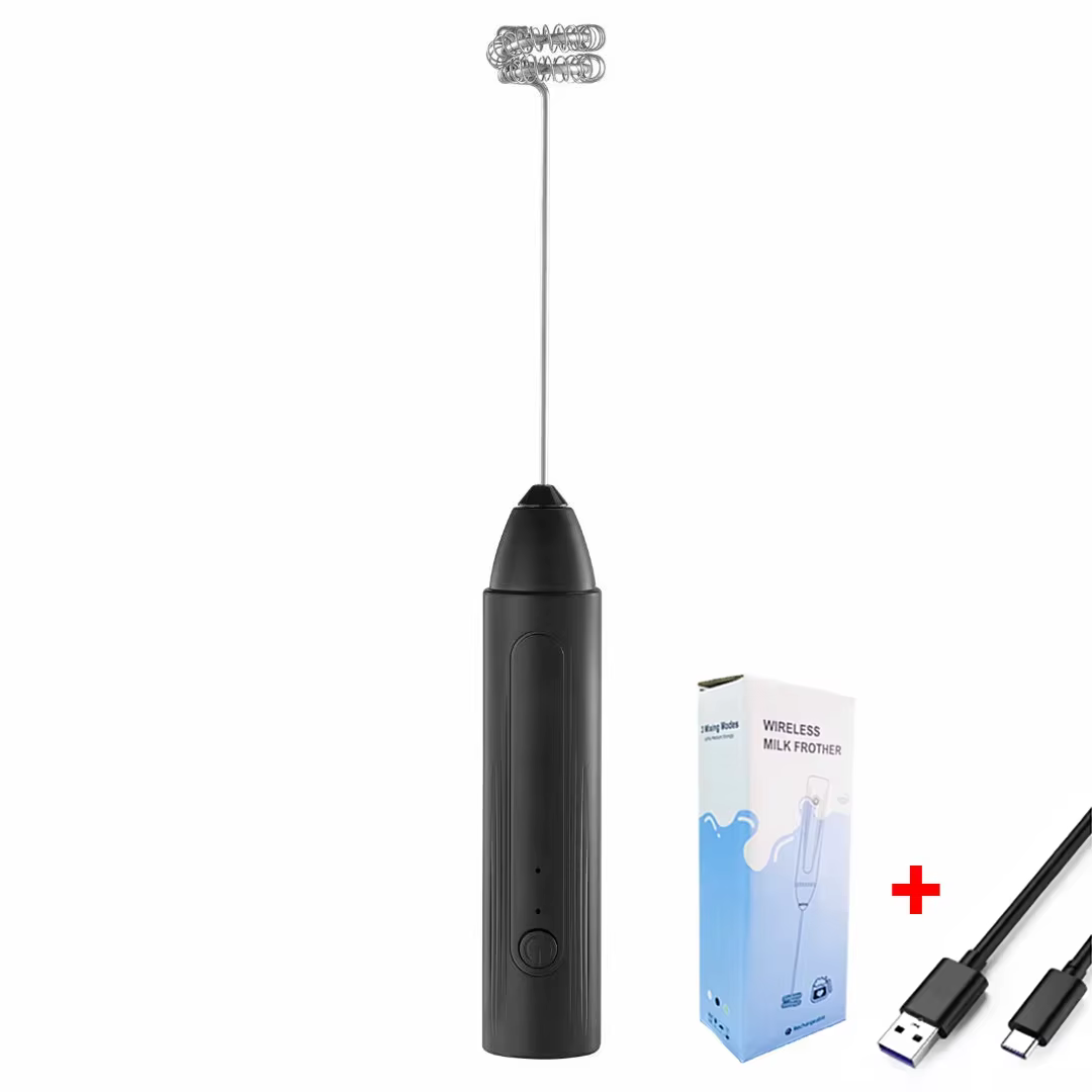 Mini mousseur à lait électrique, mélangeur à café, mixeur portable rechargeable sans fil, batteur à 