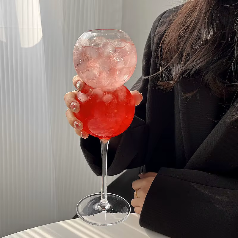 Gobelet créatif Bubble Ball Cocktail, Champagne, Vin, Jus de fruit, Lait, Whisky, Brandy, Verres, Ta