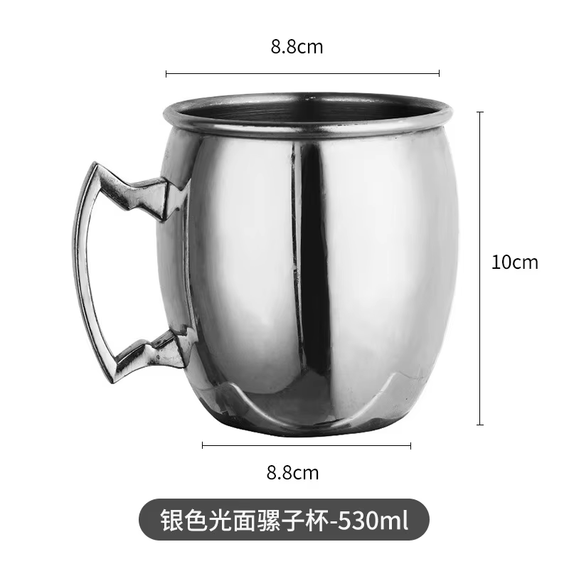Mules de moscou en acier, tasse à Cocktail de 500ml, bière russe, outils de Bar