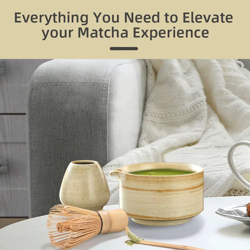 Service à thé Matcha japonais, fouet en bambou sûr, cuillère à café, service à thé, magasin de boiss