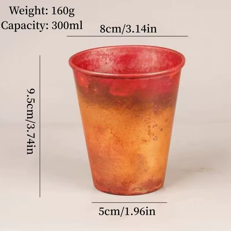 Tasse à café Mule de moscou en cuivre Vintage, tasses à boissons portables fabriquées à la main pour