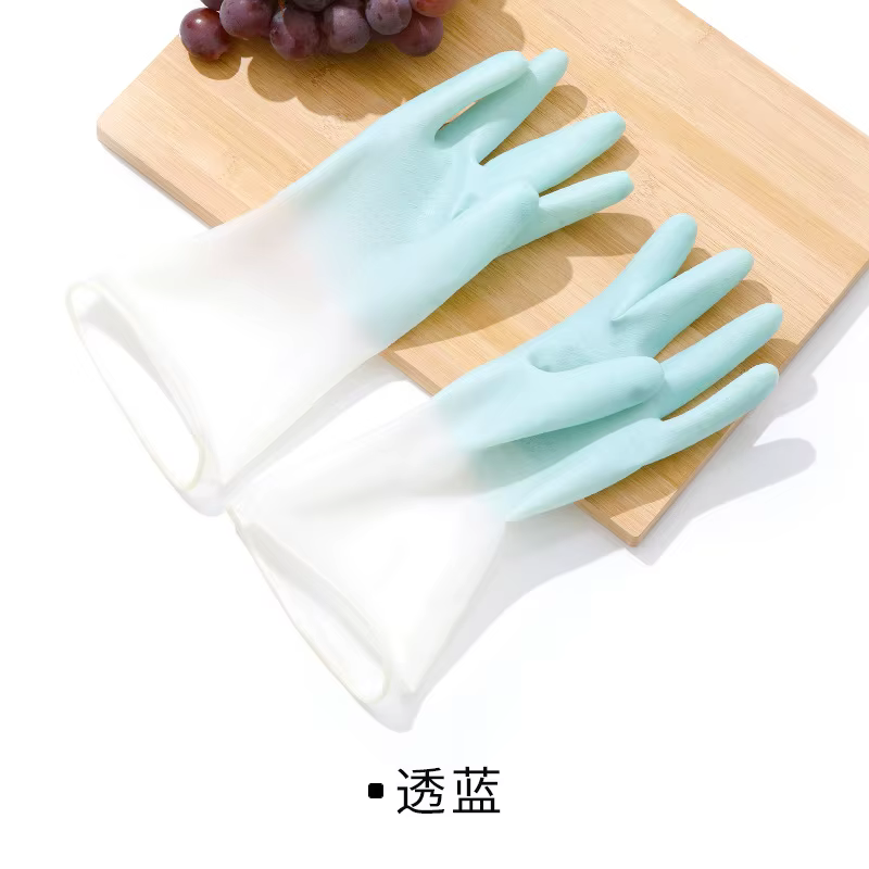 Gants de vaisselle ménagers pour femmes, vêtements de lavage, gants en caoutchouc imperméables, bol 