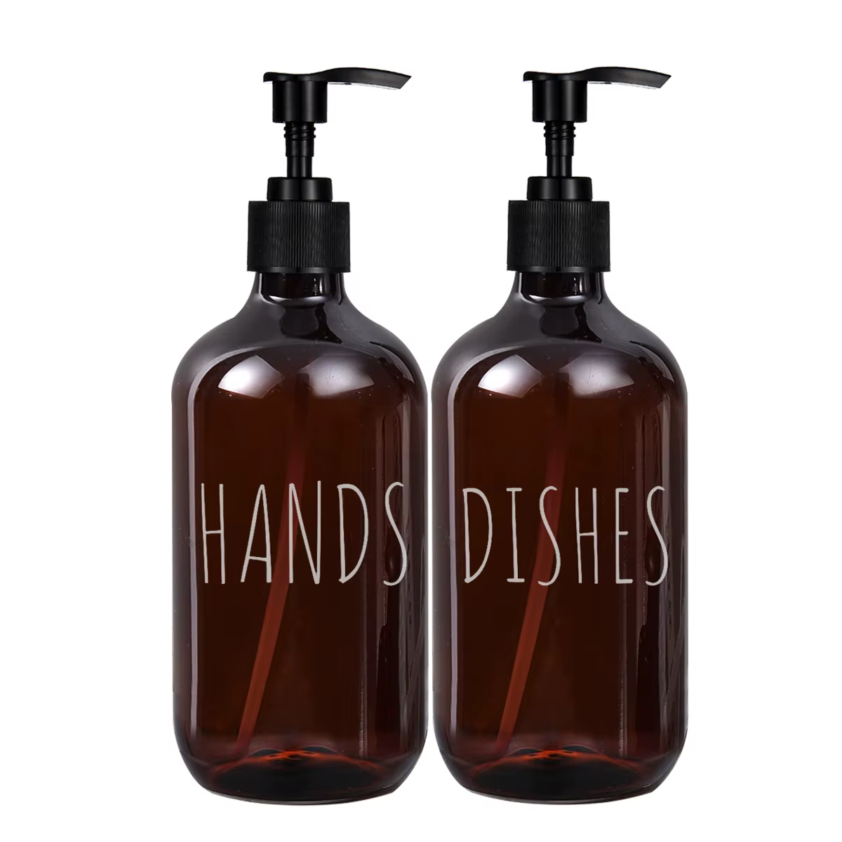 Distributeur de savon pour les mains et la vaisselle, paquet de 2, grande capacité, parfait pour la 
