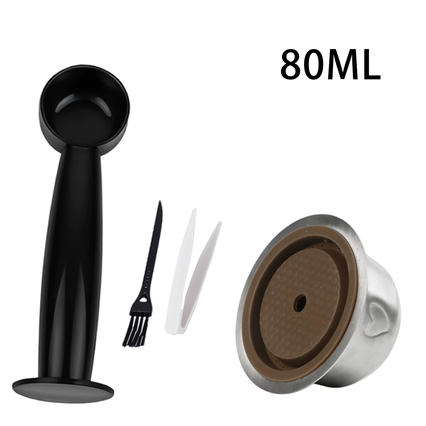 Capsules réutilisables en acier inoxydable pour Vertuo, capsules de café rechargeables avec couvercl
