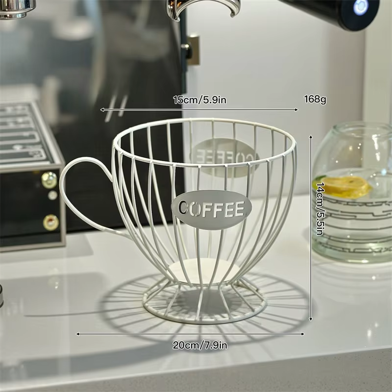 Porte-capsules de café en métal, grande capacité, organisateur de dosettes de café pour café, affich
