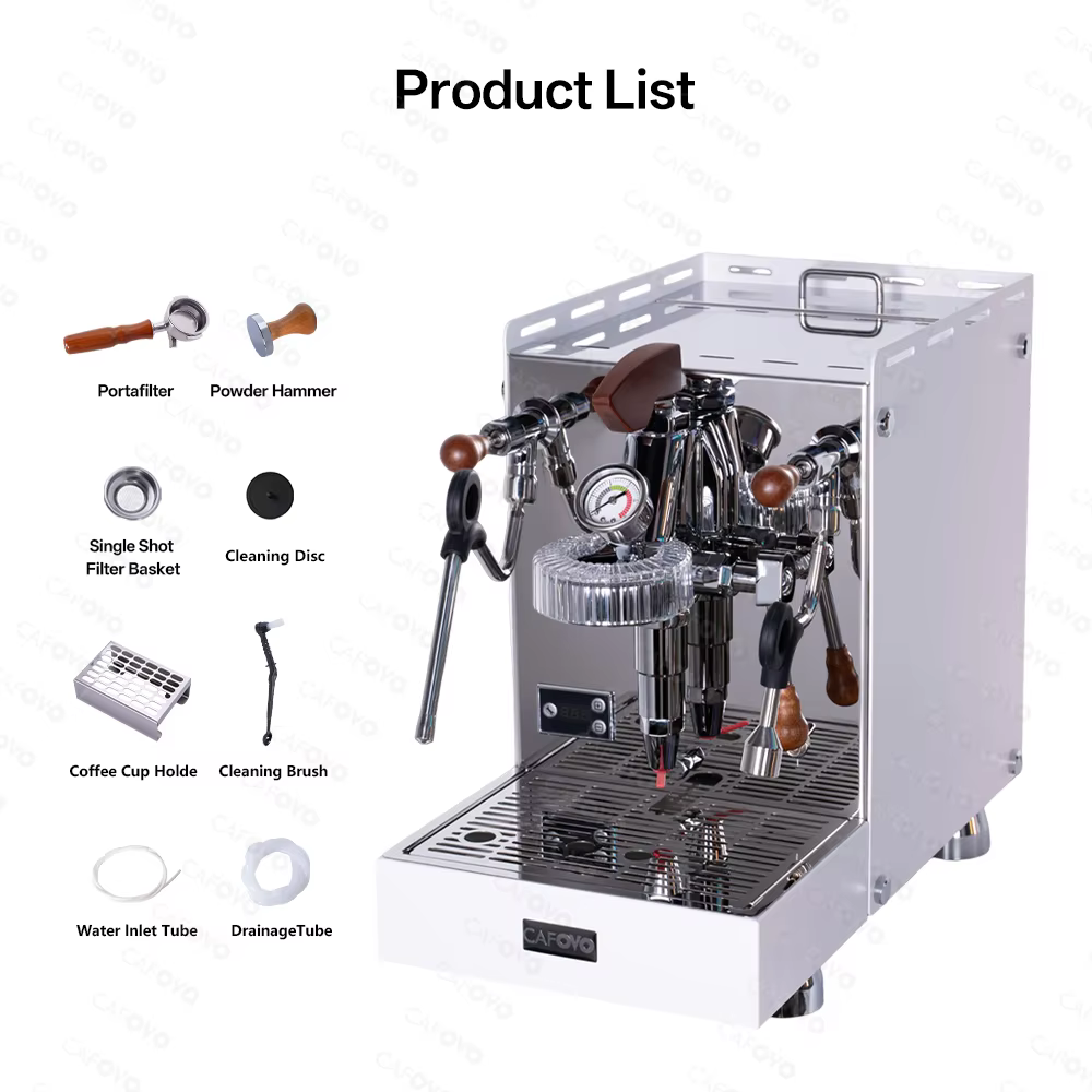 Machine à expresso commerciale CAFOVO E124 9 bars, tête de groupe E61 authentique, pompe rotative, c