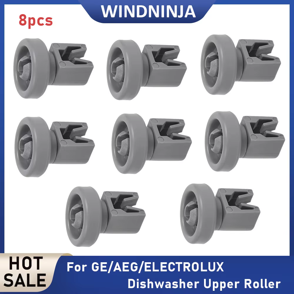 Pièces de rechange pour lave-vaisselle, rouleaux supérieurs, 8 pièces, pour AEG/ELECTROLUX/GE/Favori