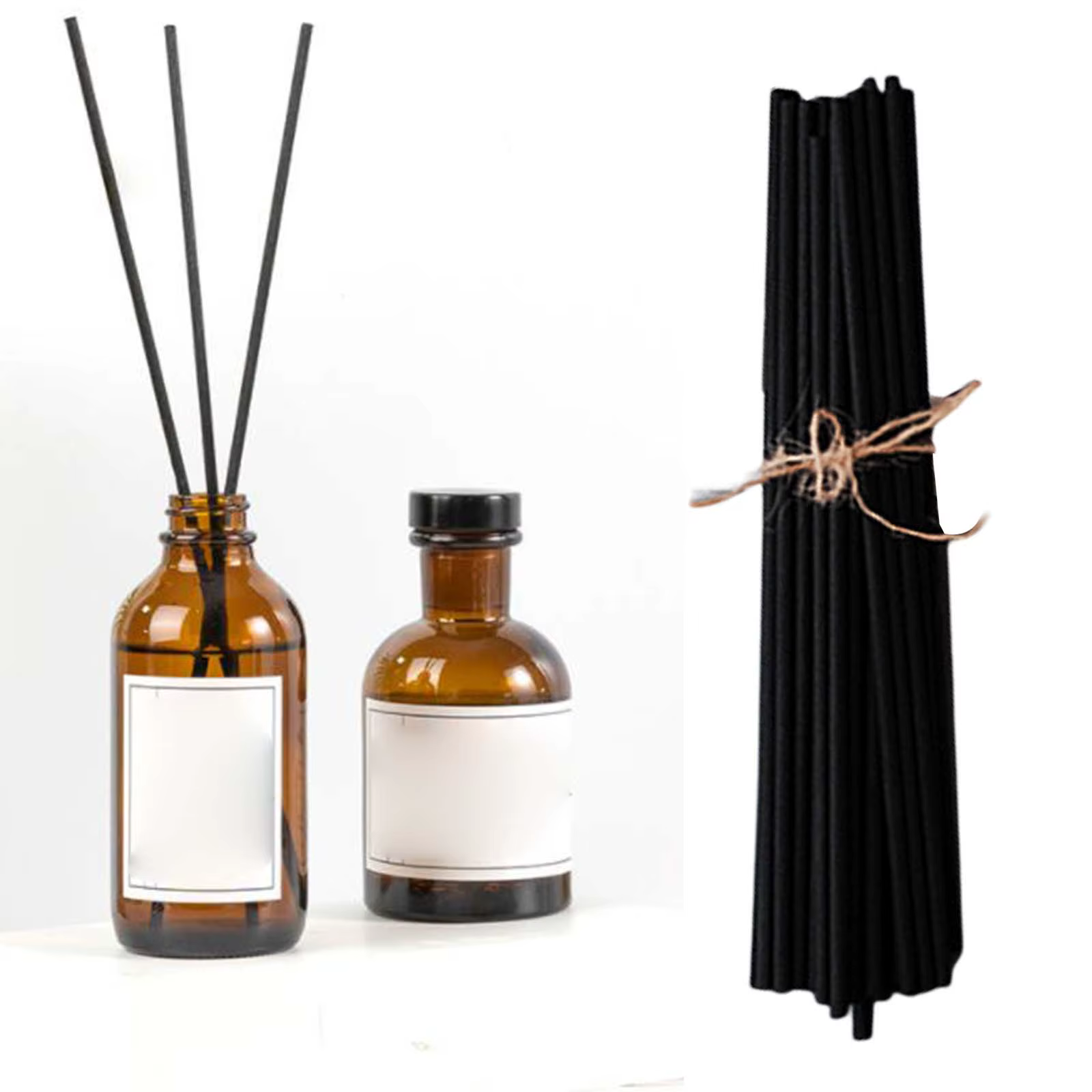 100 pièces bâtons de diffuseur de roseaux ensemble 3mm 8 pouces bâtons de diffuseur de roseau de fib