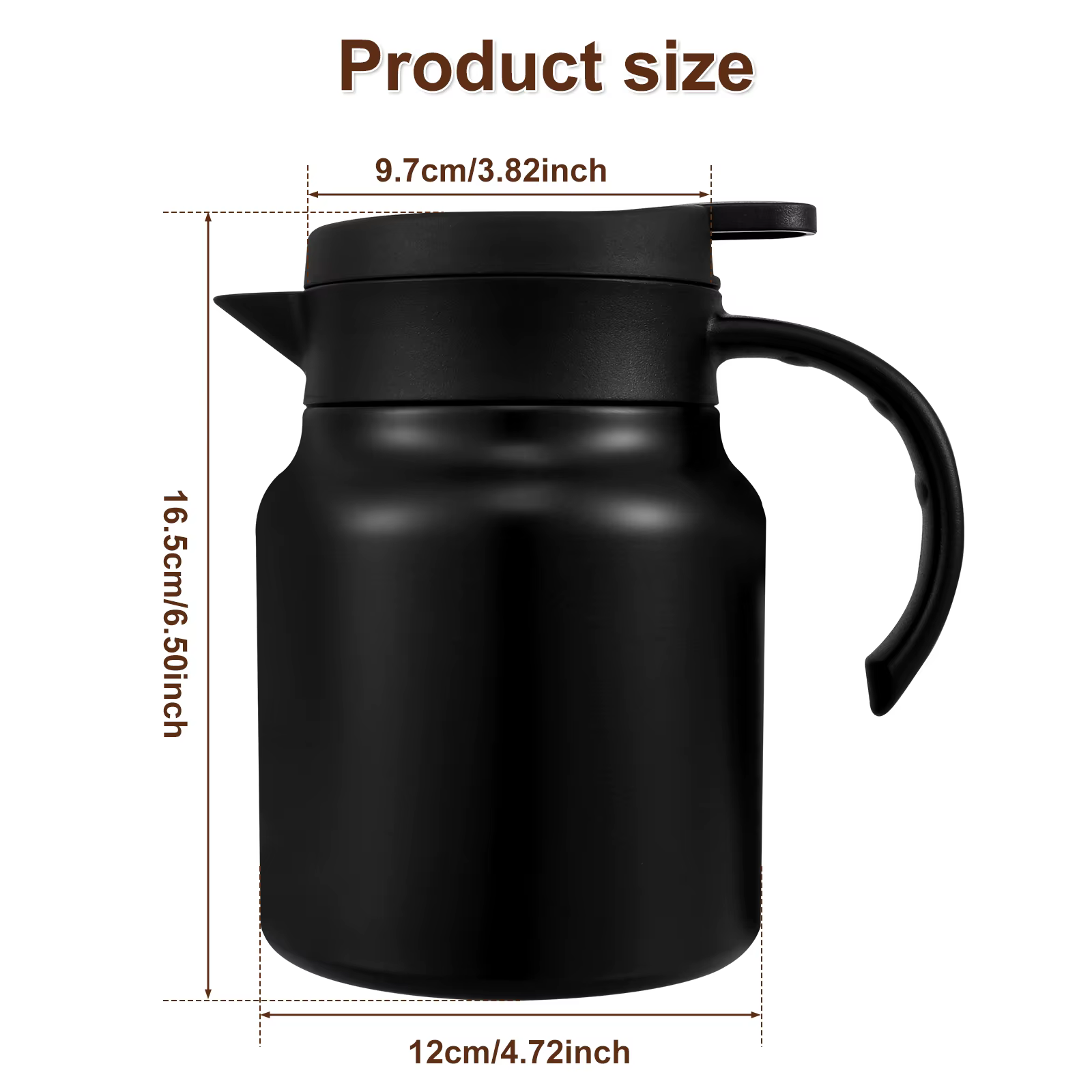 Carafe à café thermique/tasse à thé, petit café Thermo de voyage avec filtre en acier inoxydable pou