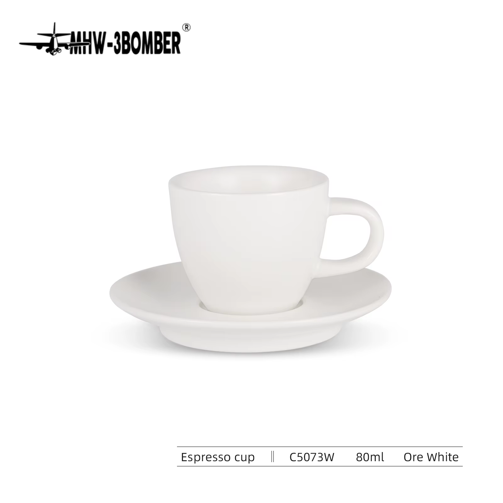 Tasse à expresso MHW-3BOMBER 80ml, tasse à café et soucoupe en céramique, Barista domestique profess