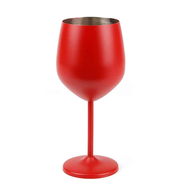 Gobelet en acier inoxydable 500 ml, verre à vin rouge, verre à cocktail, verre à champagne haut inca