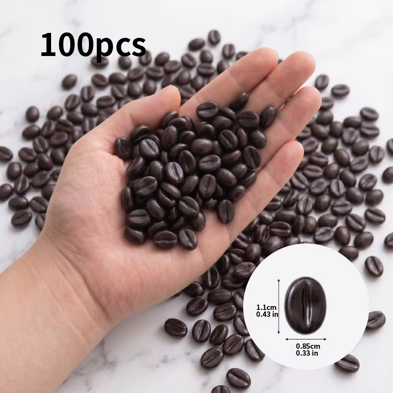Grains de café artificiels réalistes, fausses fèves de café pour la photographie, la décoration de t
